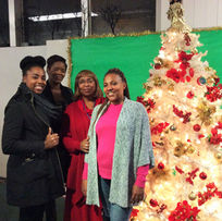 Winners of the Xmas Tree Exhibit at the African-American Museum