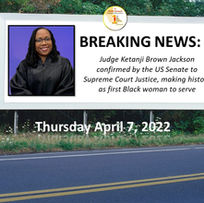 BREAKING:  Judge Ketanji Brown Jackson confirmed by Senate to Supreme Court Justice, making history