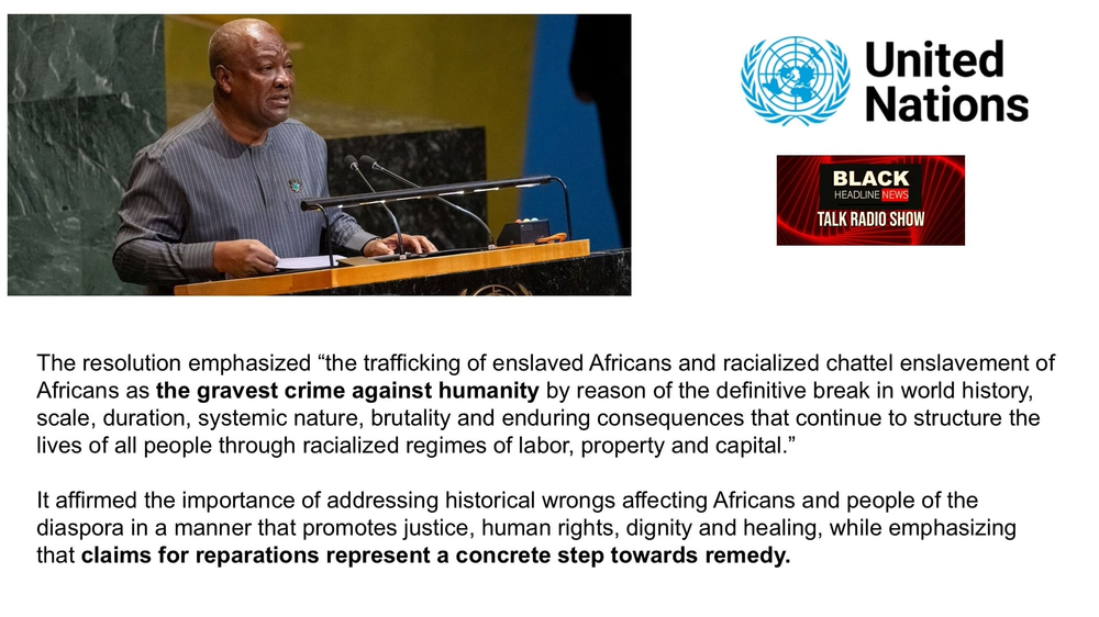 (3-31-26) BHN Talk Radio:  UN urges slavery reparations, find unbiased war coverage, 36 House Republicans to retire and Kiki Shepard remembered