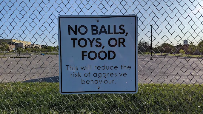 The Aud dog park sign