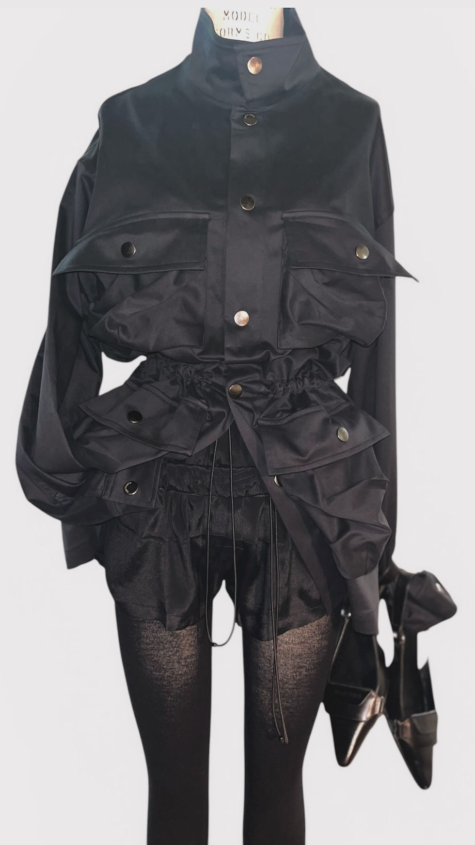 Miniatura: Parka Gabardina Negro