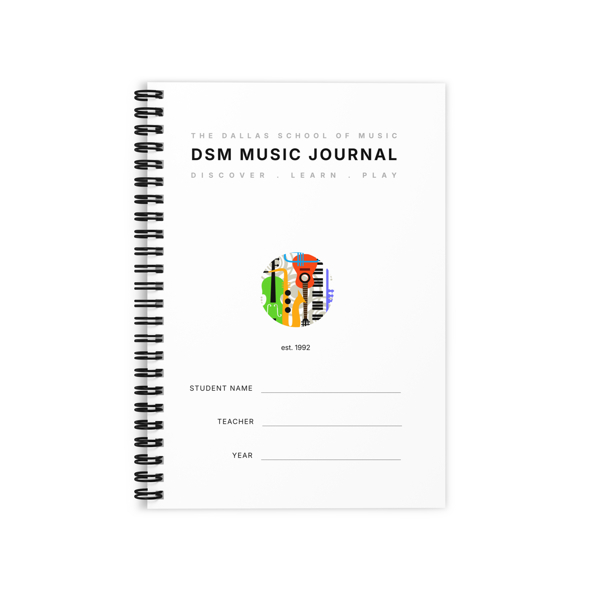 DSM Music Journal — Student Practice Notebook