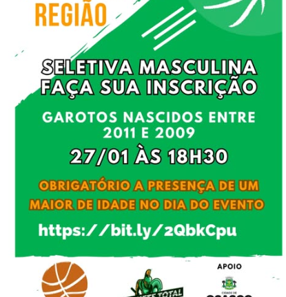 EQUIPE BASQUETE TOTAL ABRE INSCRIÇÕES PARA PENEIRA DE BASQUETE (2025)