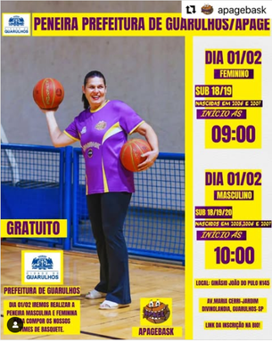PENEIRA DE BASQUETE FEMININA E MASCULINA (2025)