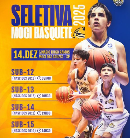 MOGI BASQUETE ANUNCIA SELETIVA PARA 2025 