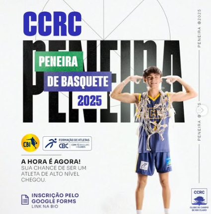 PENEIRA DE BASQUETE NO CLUBE DE CAMPO DE RIO CLARO (2025)