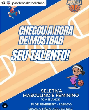 PENEIRA DE BASQUETE NA EQUIPE JOINVILLE BASKETBALL CLUBE (2025)