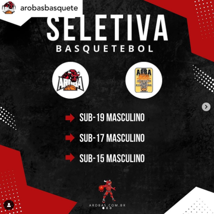 AROBAS/ACBA DIVULGA PENEIRA DE BASQUETE (2024)