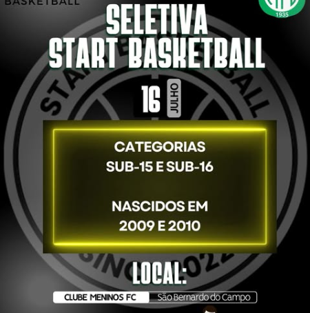 PENEIRA DE BASQUETE START MENINOS U15 E U16 [2025]