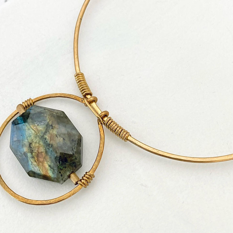 Thumbnail: Labradorite Artifact Bib Necklace