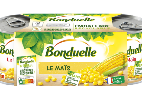 🌽 BONDUELLE : FIN DE L'EMBALLAGE PLASTIQUE NON RECYCLABLE POUR 2025