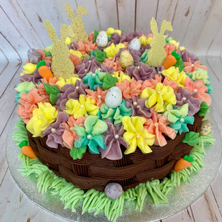 Chocolate Easter Basket Cake