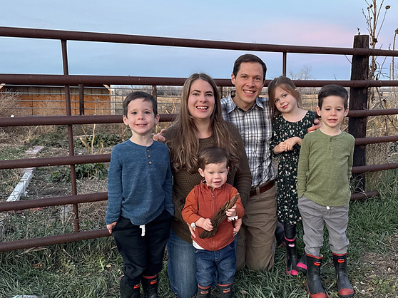 Johnson family at their Nebraska farm
