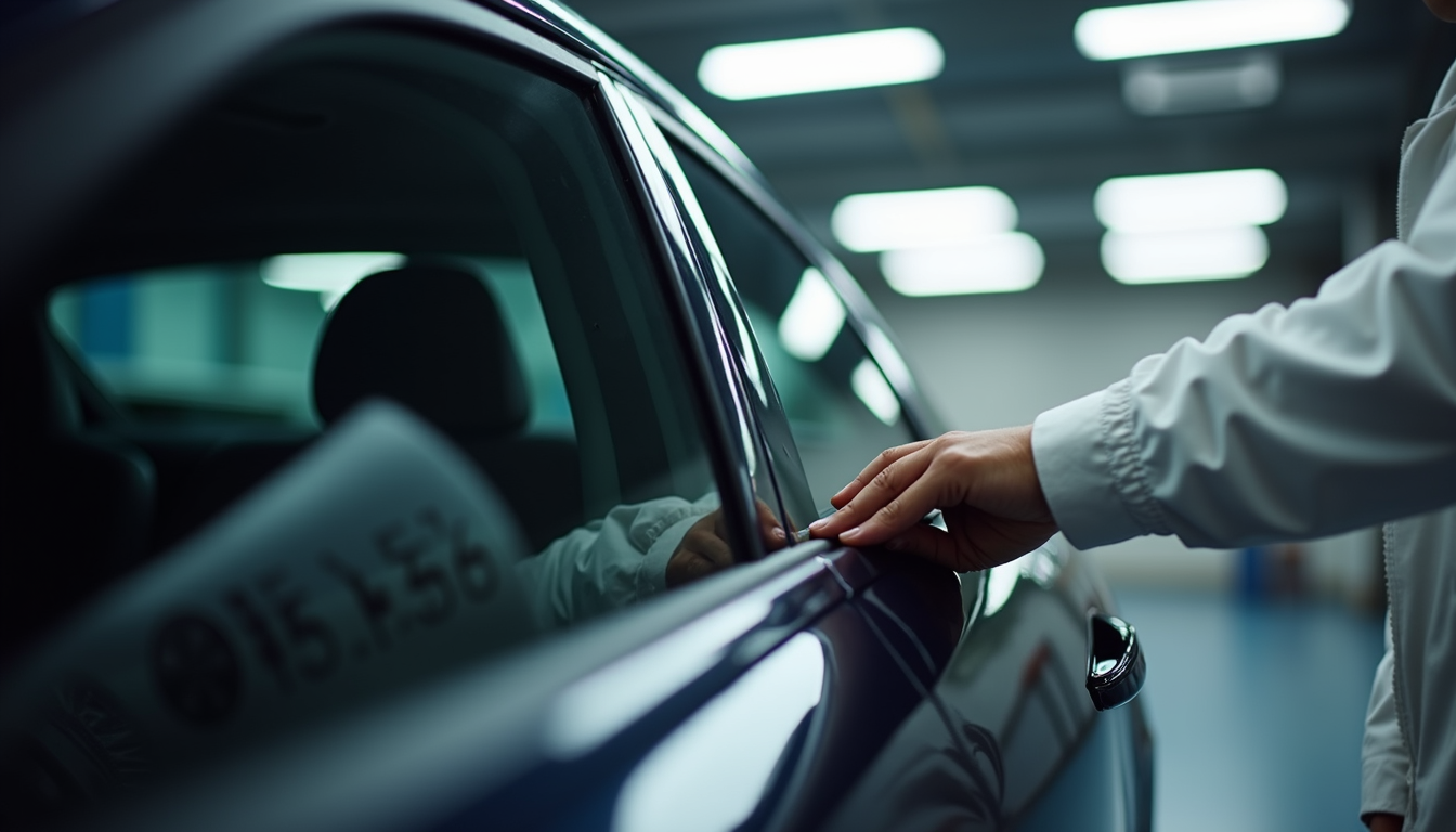 Professional window tinting service