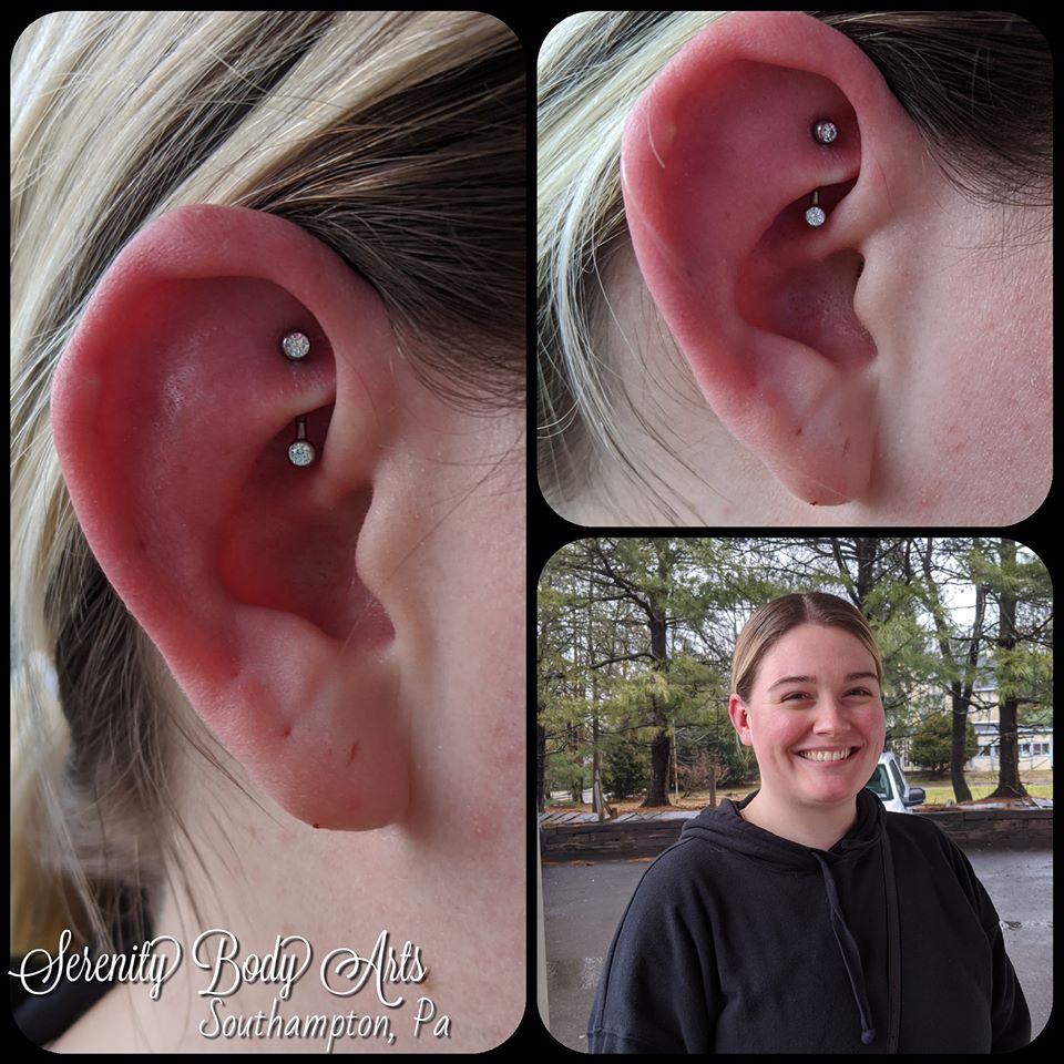 Rook piercing