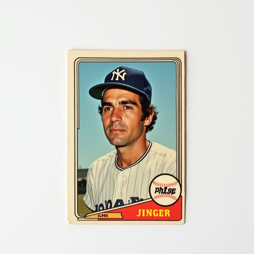 Vintage Baseball Star