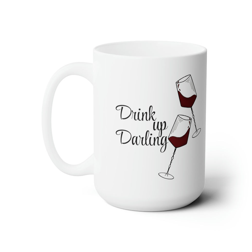 Drink Up Darling Mug, 15oz