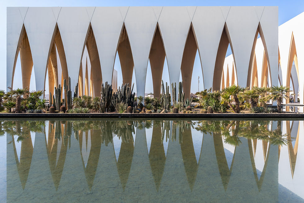 El Gouna Concert Hall Cactus Garden Arches and Water Feature