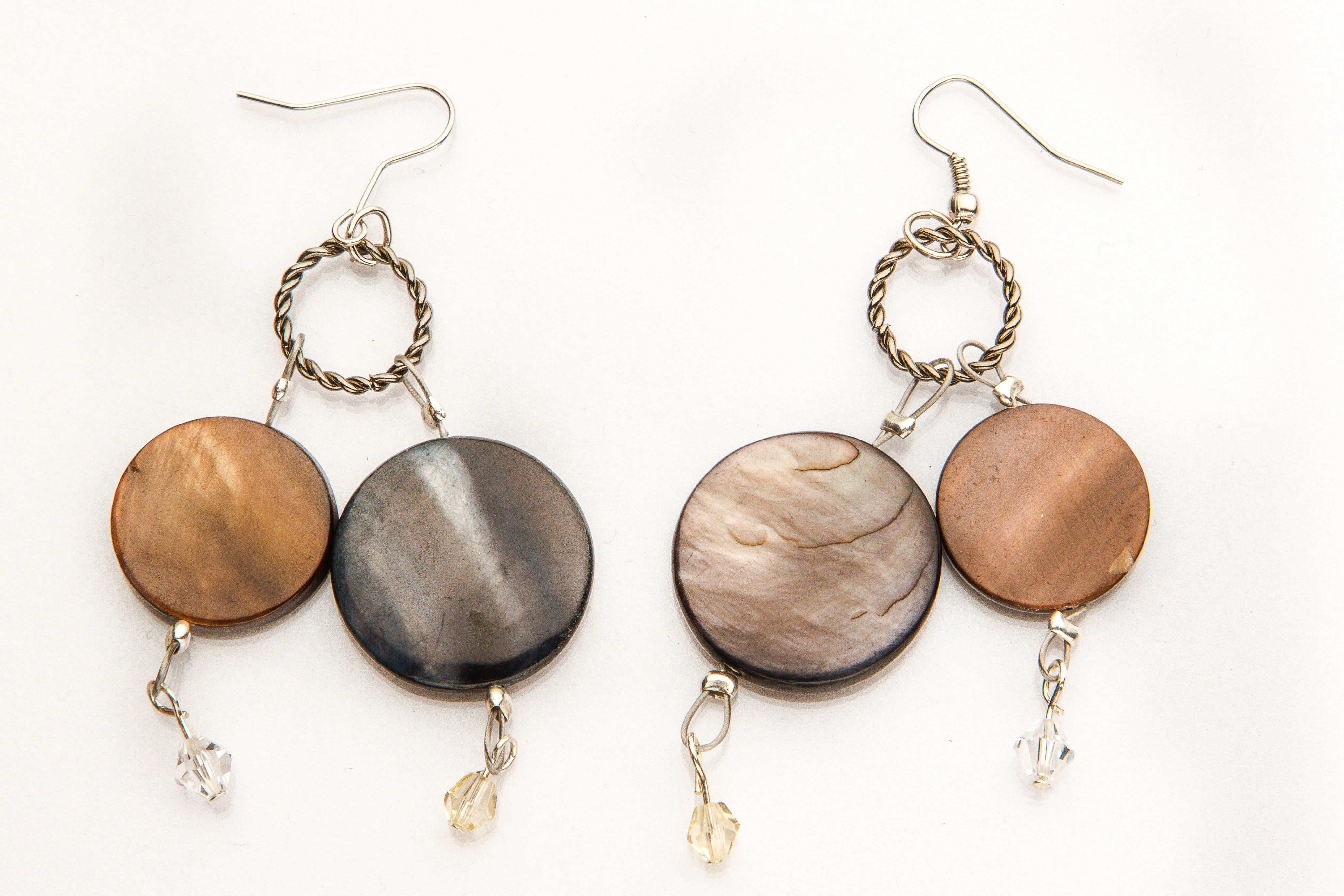 Circle Moon Dangles
