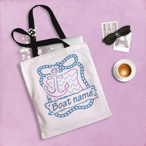 Personalised boat tote bag GoldenStone Products