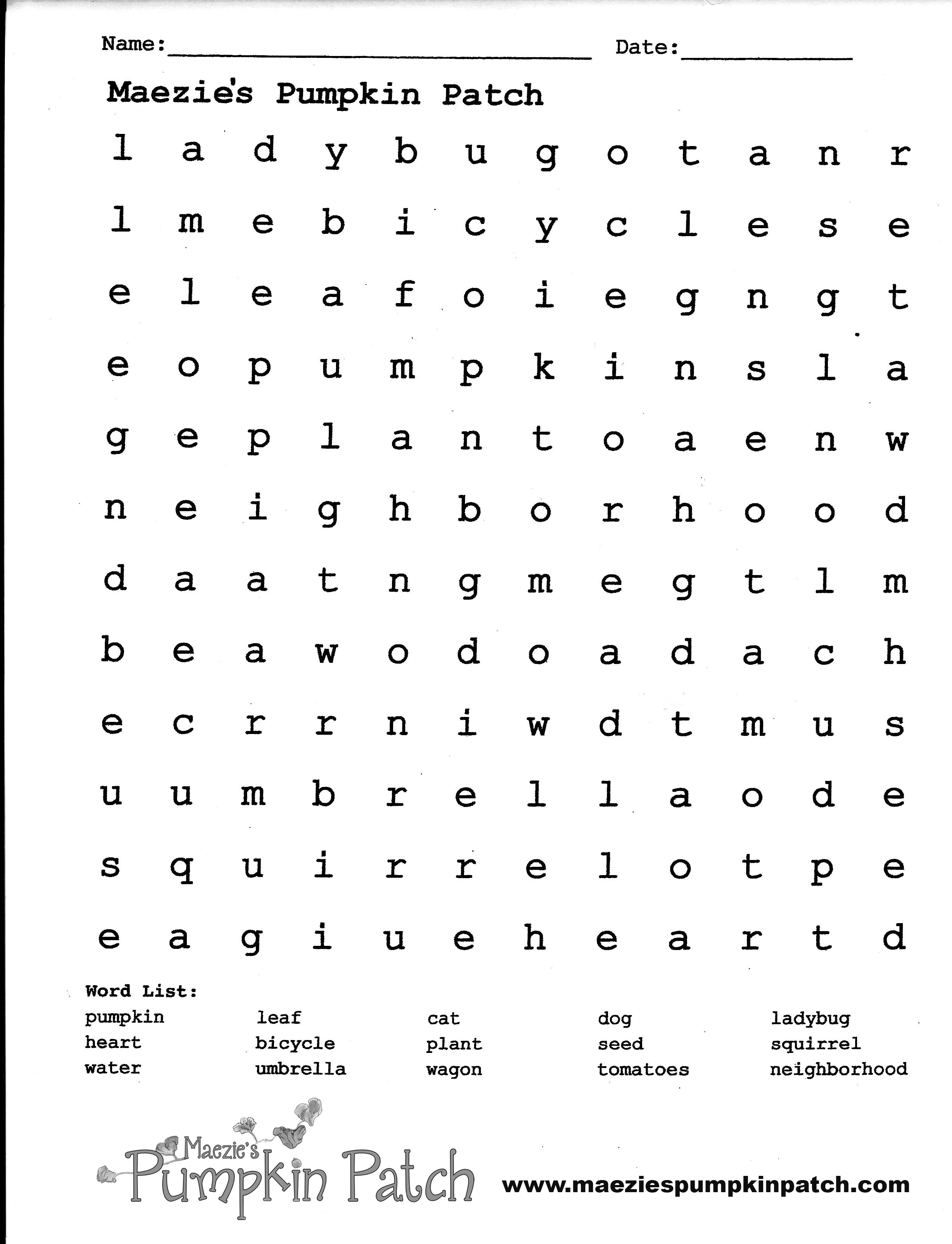 Word Search - Beginner