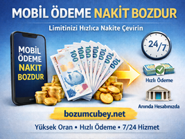 Mobil Ödeme Nakit Bozdur ile Limitinizi Hızlıca Nakite Çevirin