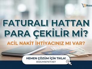 Faturalı Hattan Para Çekilir Mi?  