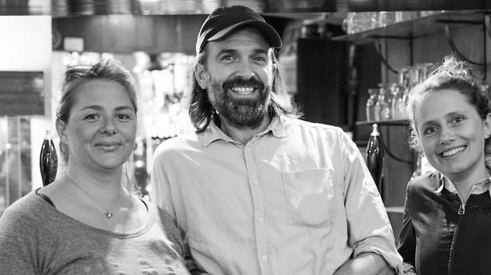 Jorn, Hannah and Sam at The Dog & Pheasant Pub