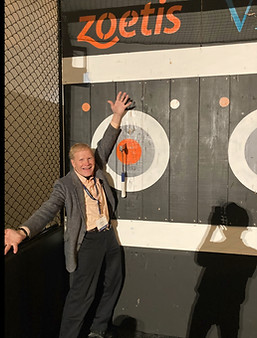 photo of use of axe throwing for a successful convention