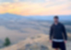 Andrew, early in recovery, in the amazing Montana mountains.