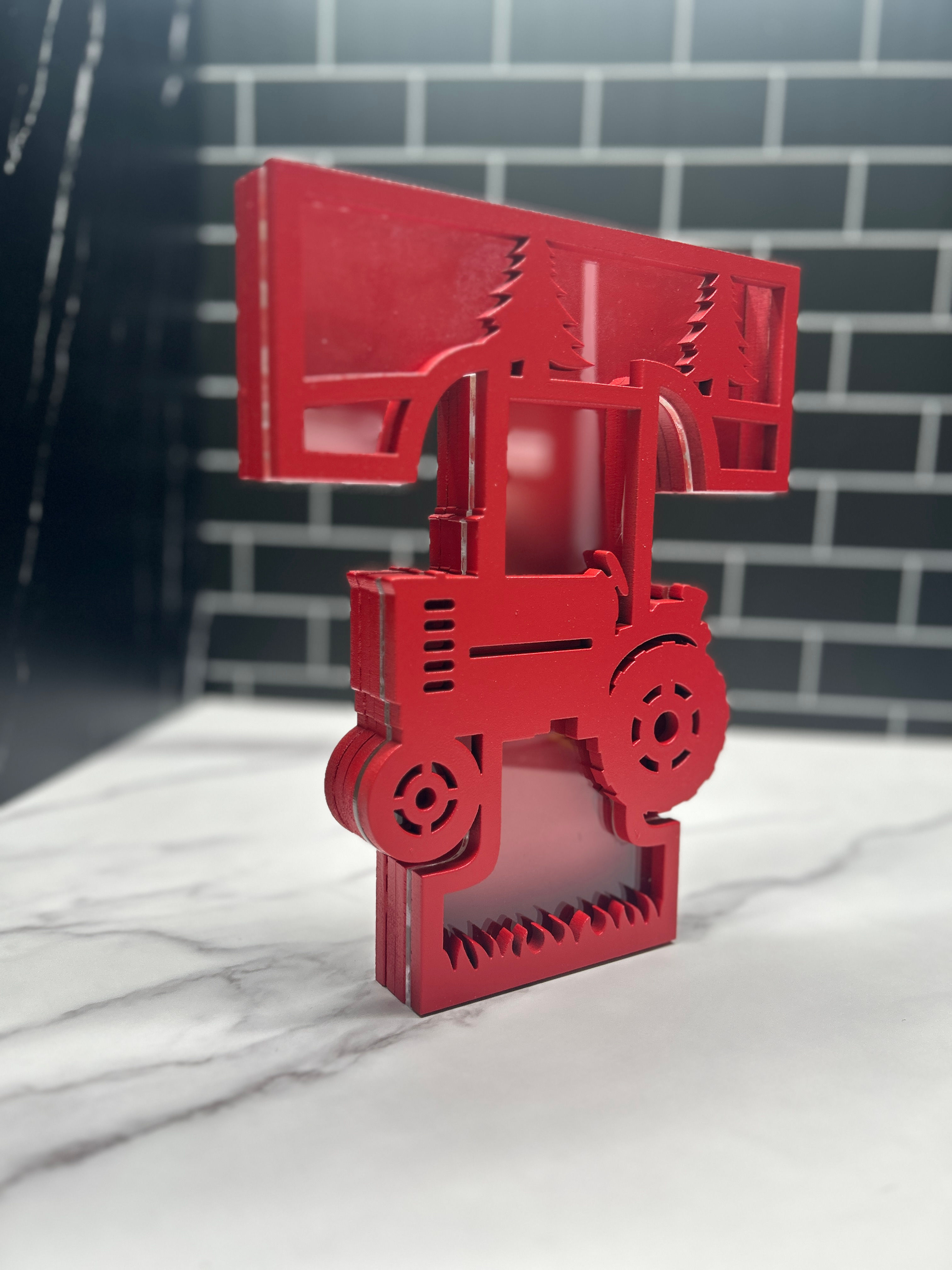 Cow - Tractor - Fields Piggy Bank