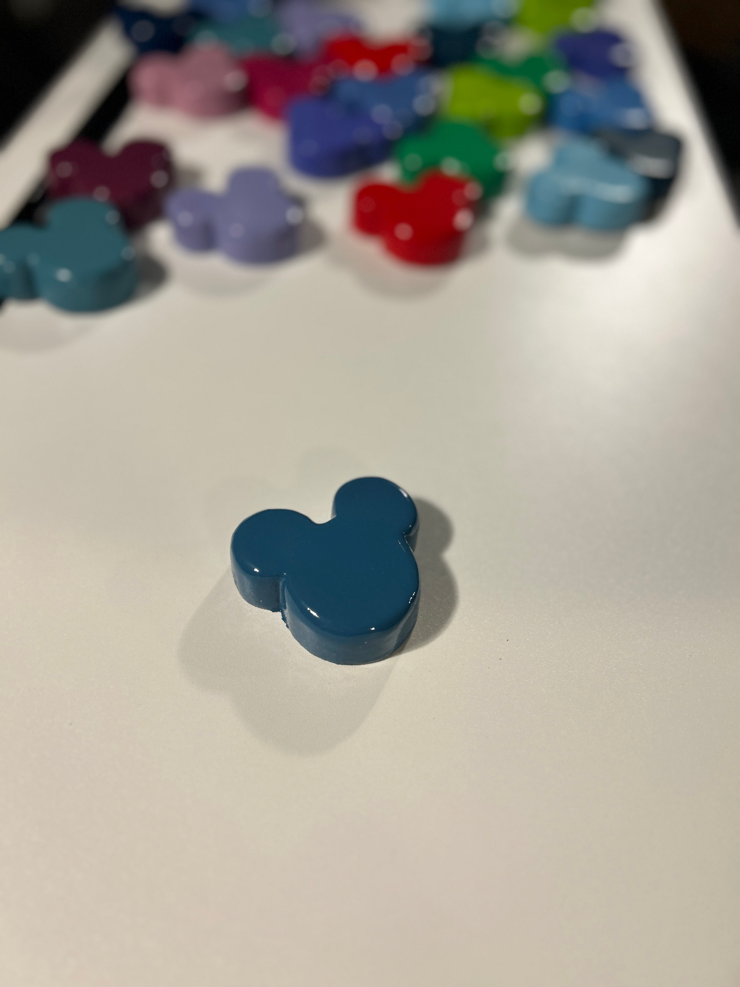 Dark Teal Mouse Head Magnet/Car vent clip