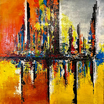 abstract, city skyline