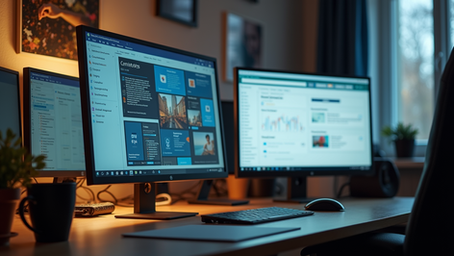PC screens and costing dashboards.