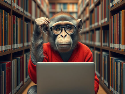 Monkey scratching its head while looking at a laptop. Naming Conventions? Why do I need that?