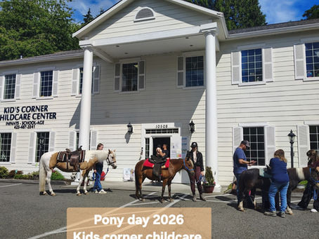 All Inclusive Childcare: Kids Corner Childcare Center in Bothell's Pony Day!