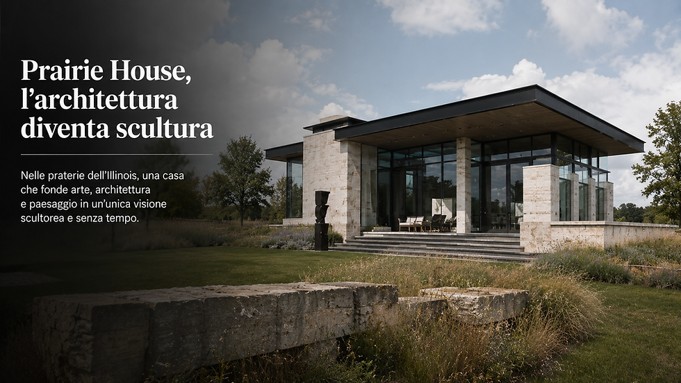Prairie House, l’architettura diventa scultura