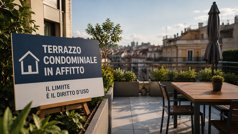 Terrazzo condominiale in affitto, il limite è il diritto d’uso