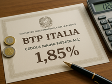 BTP Italia: cedola minima fissata all’1,85%