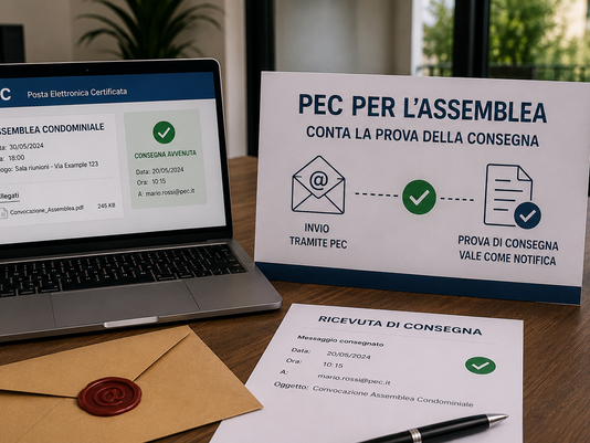 PEC per l’assemblea, conta la prova della consegna