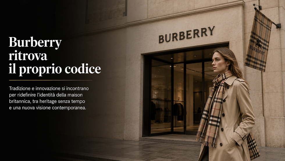 Burberry ritrova il proprio codice