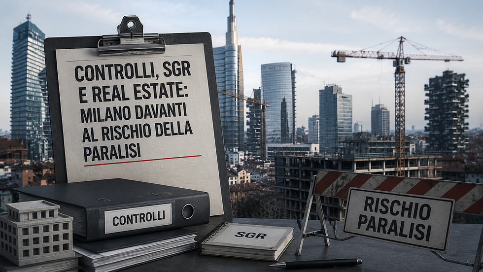 Controlli, Sgr e real estate: Milano davanti al rischio della paralisi