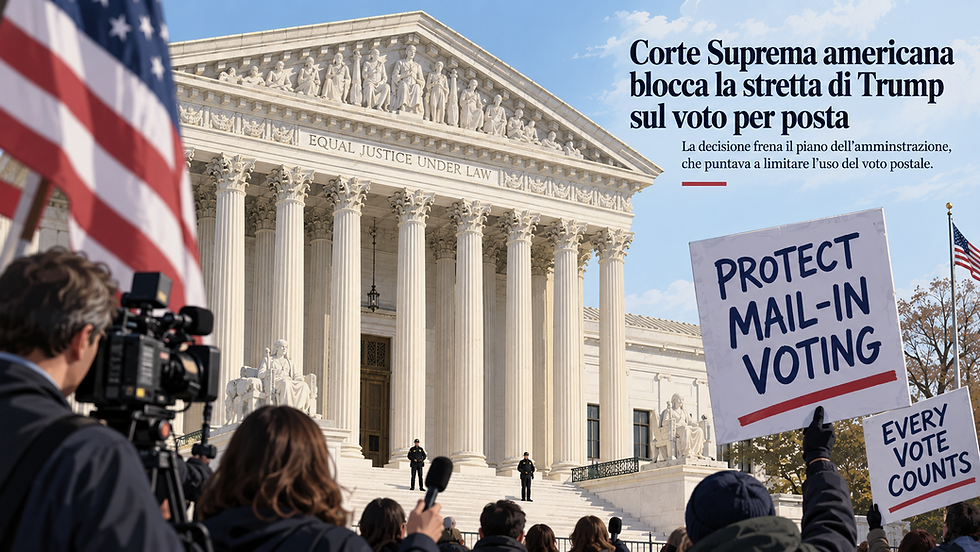 La Corte Suprema Usa blocca la stretta di Trump sul voto per posta: regole invariate per le elezioni di midterm