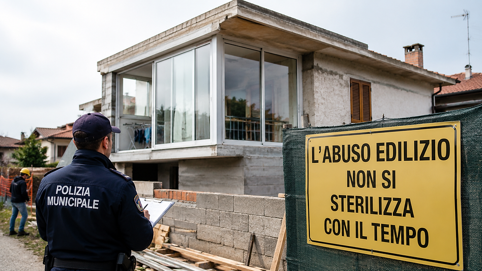 L’abuso edilizio non si sterilizza con il tempo