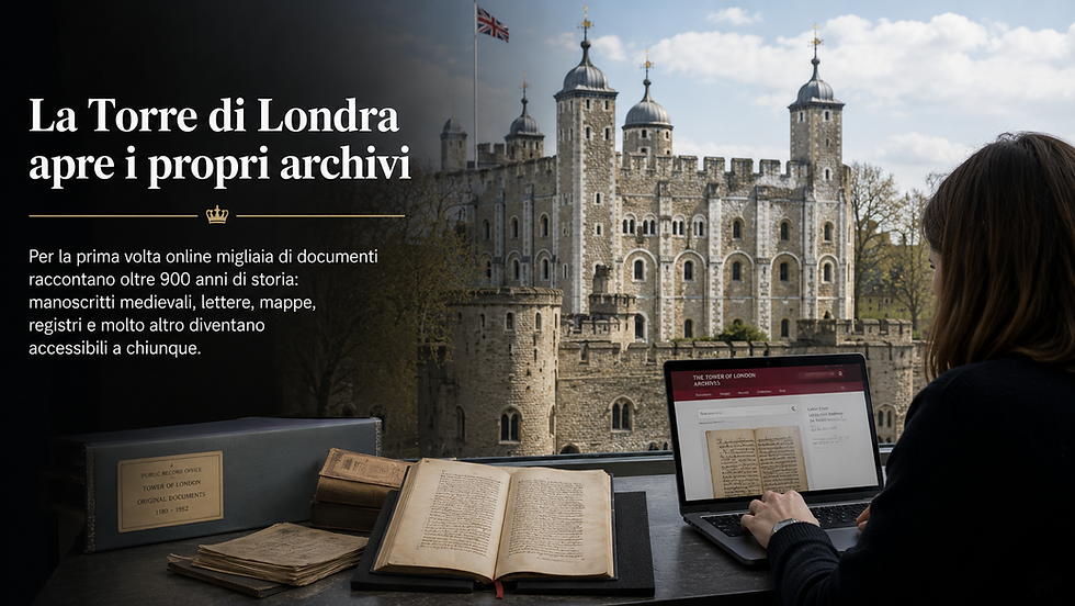 La Torre di Londra apre i propri archivi