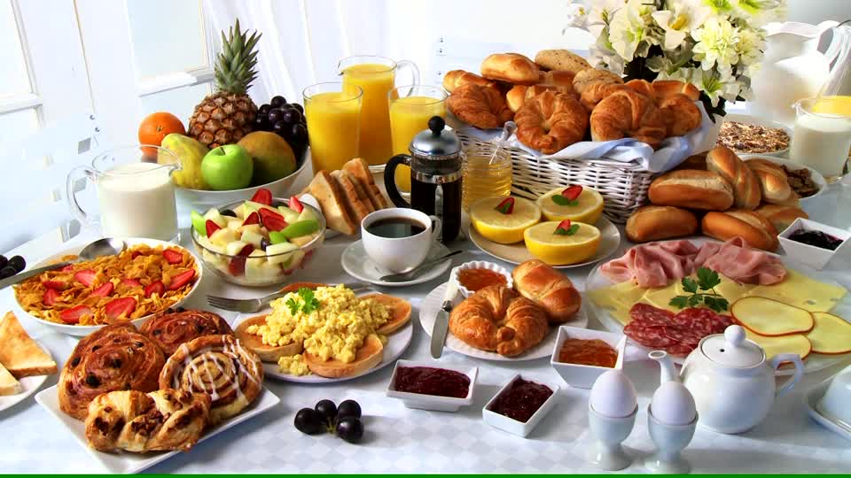 Arranged Food and Objects