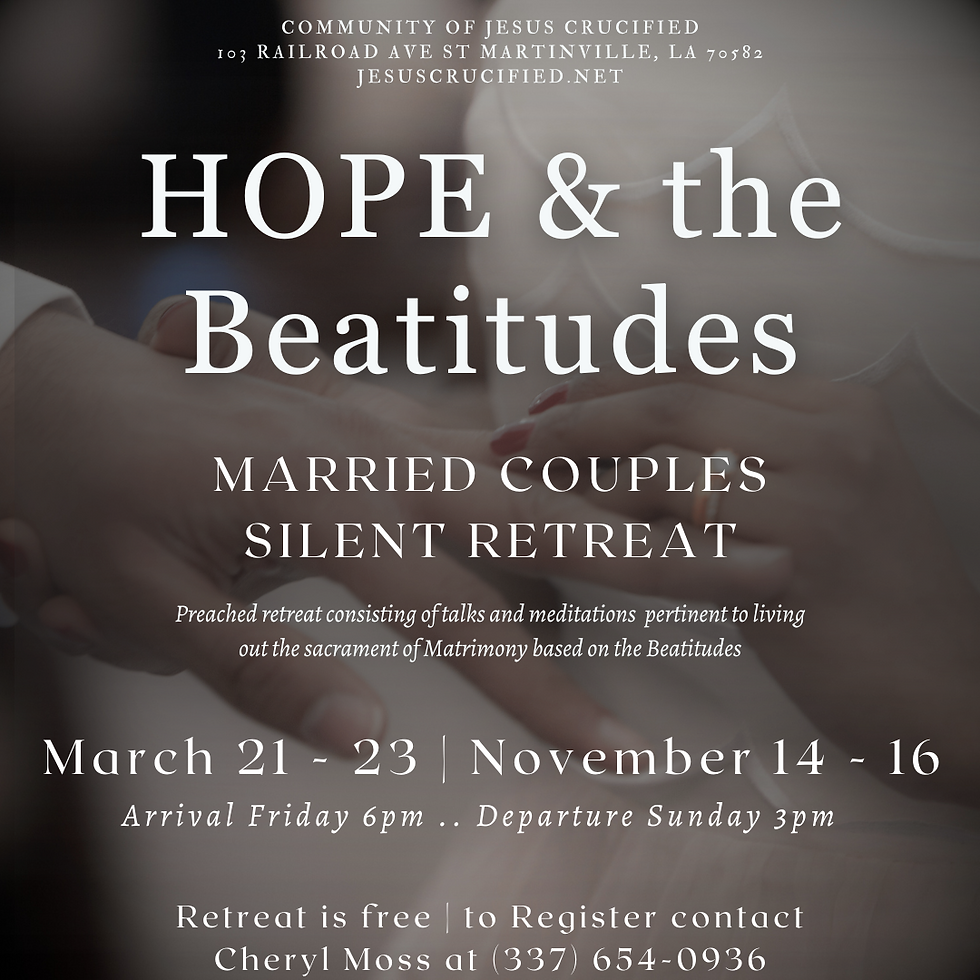 Married Couples Retreat