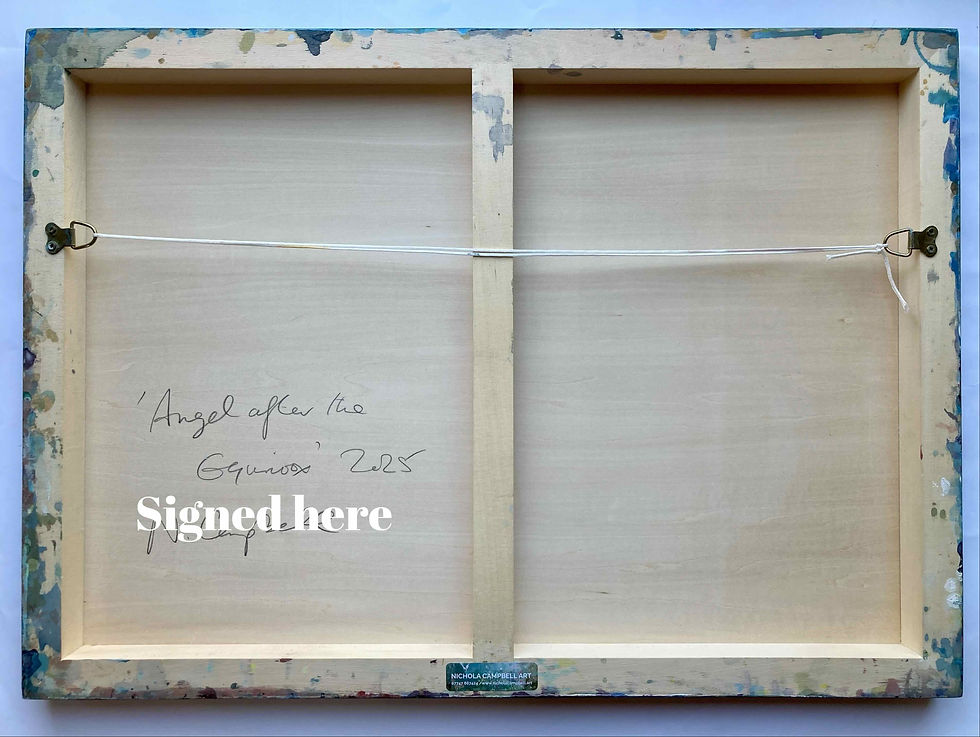 Thumbnail: reverse side showing the artist's title date and where it is signed