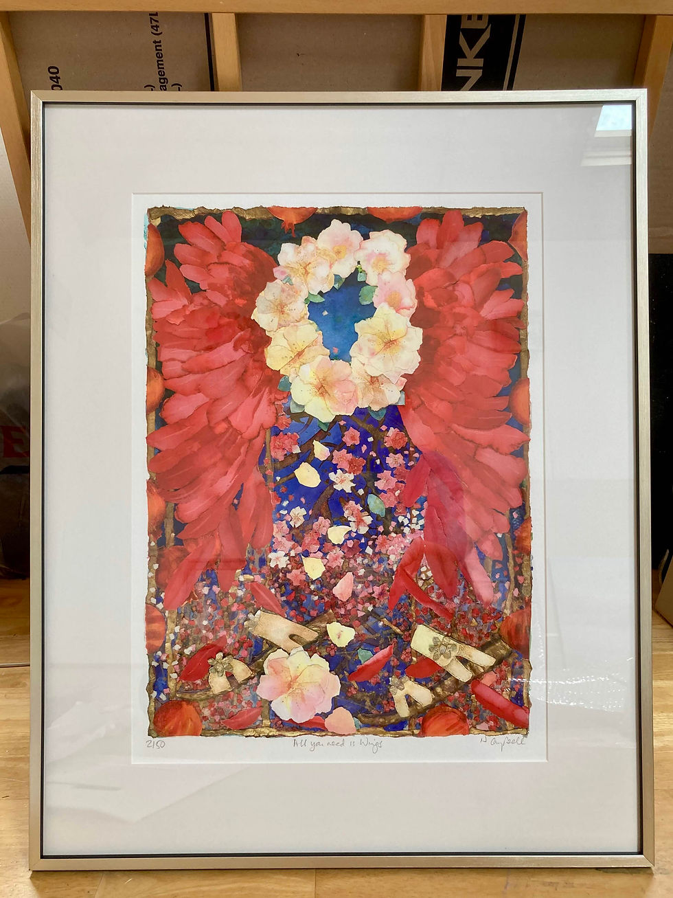 Thumbnail: 'All you need is Wings' framed /unframed print
