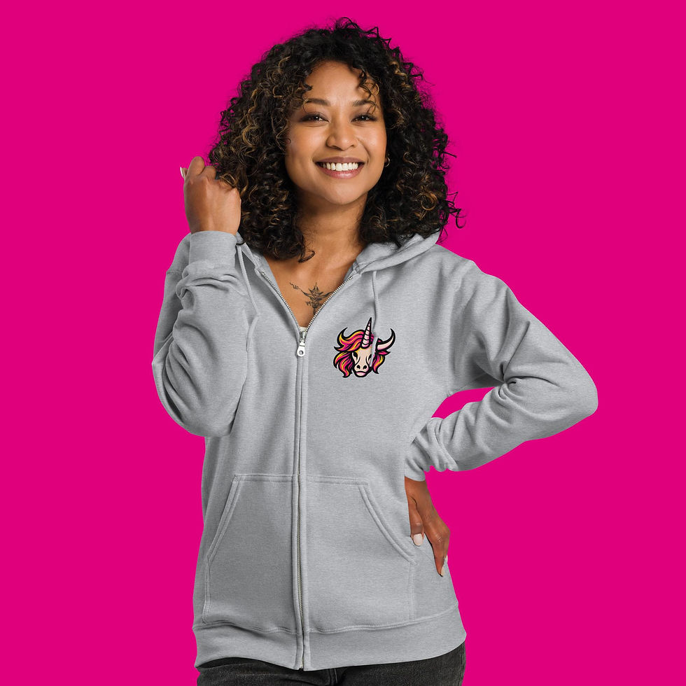 Thumbnail: God's Forgotten Rodeo - Unibull - Unisex heavy blend zip hoodie